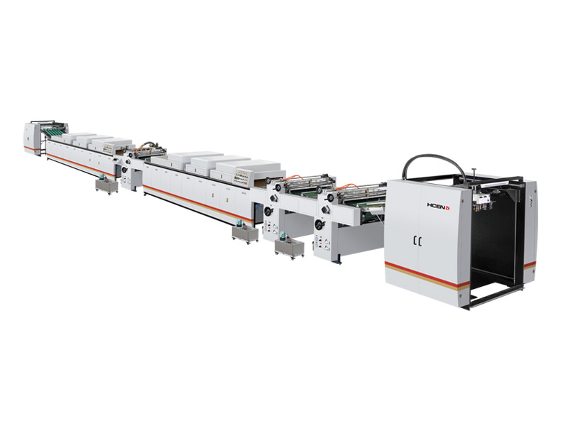 全自動UV三機座全面上光過油機應用